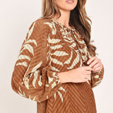 WARM BREEZE WOVEN TOP