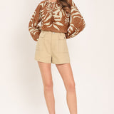 WARM BREEZE WOVEN TOP
