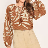 WARM BREEZE WOVEN TOP