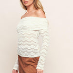Flying Tomato Angelic Sweetie Cream Woven Top
