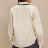 MONO EDGE WOVEN TOP