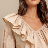 COUTURE CODE WOVEN TOP
