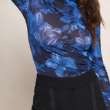 ILLUMINATED PETAL POWER MESH TOP