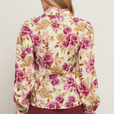 PARISIAN ROSE DREAM WOVEN TOP