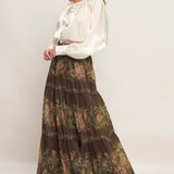 ETERNAL PEARL CHARM WOVEN PEASANT TOP