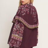 AZTEC CHERRY WOVEN TOP