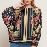 ROYAL TAPESTRY WOVEN TOP