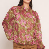 SECRET PETALS WOVEN TOP