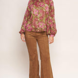 SECRET PETALS WOVEN TOP