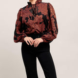 JUST DARK ENOUGH TO FEEL SPECIAL WOVEN TOP