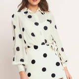 PLAYFUL CONFIDENCE WOVEN TOP