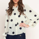 PLAYFUL CONFIDENCE WOVEN TOP
