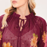 FLORA ROMANTICA WOVEN TOP