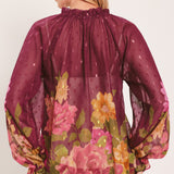 FLORA ROMANTICA WOVEN TOP