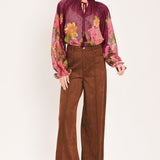 FLORA ROMANTICA WOVEN TOP