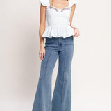 SWEETEST MOMENT WOVEN TOP