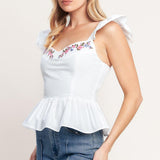 SWEETEST MOMENT WOVEN TOP
