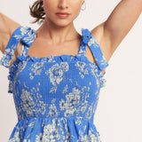 ROMANTIC BLUE PALETTE WOVEN TOP