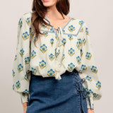 FROM COFFEE RUNS TO WEEKENDS WOVEN TOP