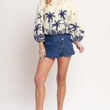 BOHO CONSTELLATION  WOVEN TOP