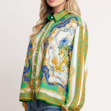 VINTAGE HEIRESS WOVEN TOP