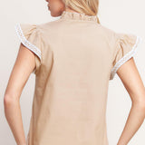 EASY TO ADMIRE WOVEN TOP