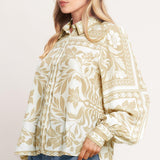 PALM BAZAAR WOVEN TOP