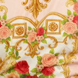 PALACE ROSE STATEMENT WOVEN CROP TOP