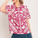 WEEKDAY WRAP WOVEN TOP