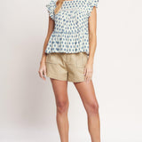 EASY GOING WOVEN TOP