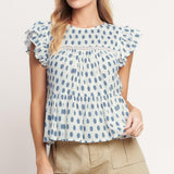 EASY GOING WOVEN TOP