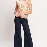 Flying Tomato Delicate Dream Power Mesh Top in peach