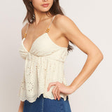 COTTAGE DREAM WOVEN TOP