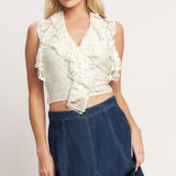 BALLET MUSE WOVEN LACE TOP