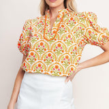 JUST ADD SUNSHINE WOVEN TOP