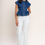 THE ONE YOU KEEP DENIM TOP