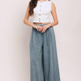 EASY WEAR WESTERN WOVEN TOP