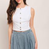 EASY WEAR WESTERN WOVEN TOP