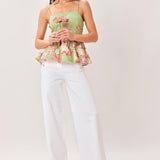 SOFT GARDEN WOVEN TOP