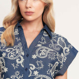 HANDCRAFTED FEEL EMBROIDERY TOP