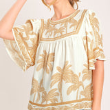 BREEZE STORY WOVEN TOP