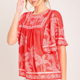 BREEZE STORY WOVEN TOP
