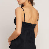 SLEEK TEMPTATION WOVEN TOP