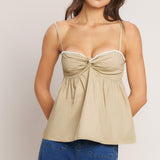 SLEEK TEMPTATION WOVEN TOP