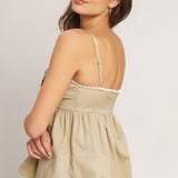 SLEEK TEMPTATION WOVEN TOP