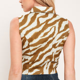 TERRA STRIPE WOVEN CROP TOP