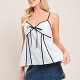 SWEET WHISPER WOVEN TOP