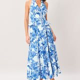 SKY BLOSSOM WOVEN TOP