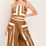 LUXE COAST WOVEN TOP AND PANT SET