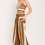 LUXE COAST WOVEN TOP AND PANT SET